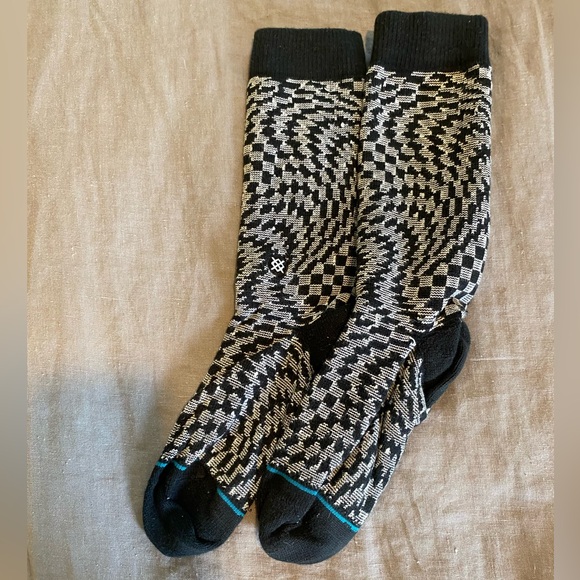 Stance Unisex “Hysteria” Black/White/Grey/Blue Sock Size:OS - Picture 3 of 3